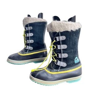 Sale ‼️Sorel Youth Joan of Arctic Winter Snow Boots Black Teal